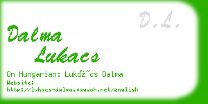 dalma lukacs business card